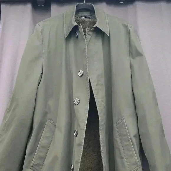 Vintage London Fog Maincoats Army green 40 Long winter coat - Picture 1 of 17